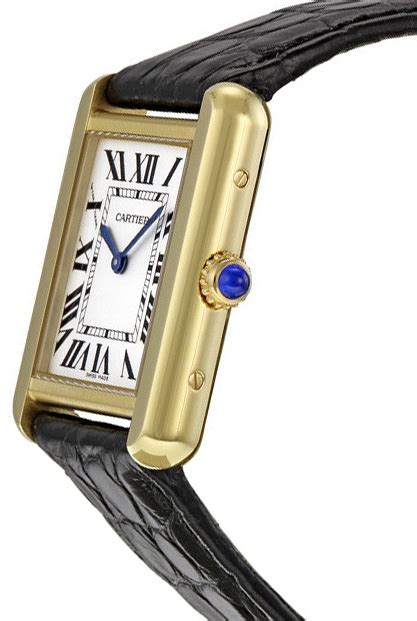 cartier tank watch womens gold|More.